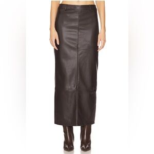 NEVER WORN Kayla Faux Leather Skirt in Chocolate Brown 

ALL THE WAYS | REVOLVE